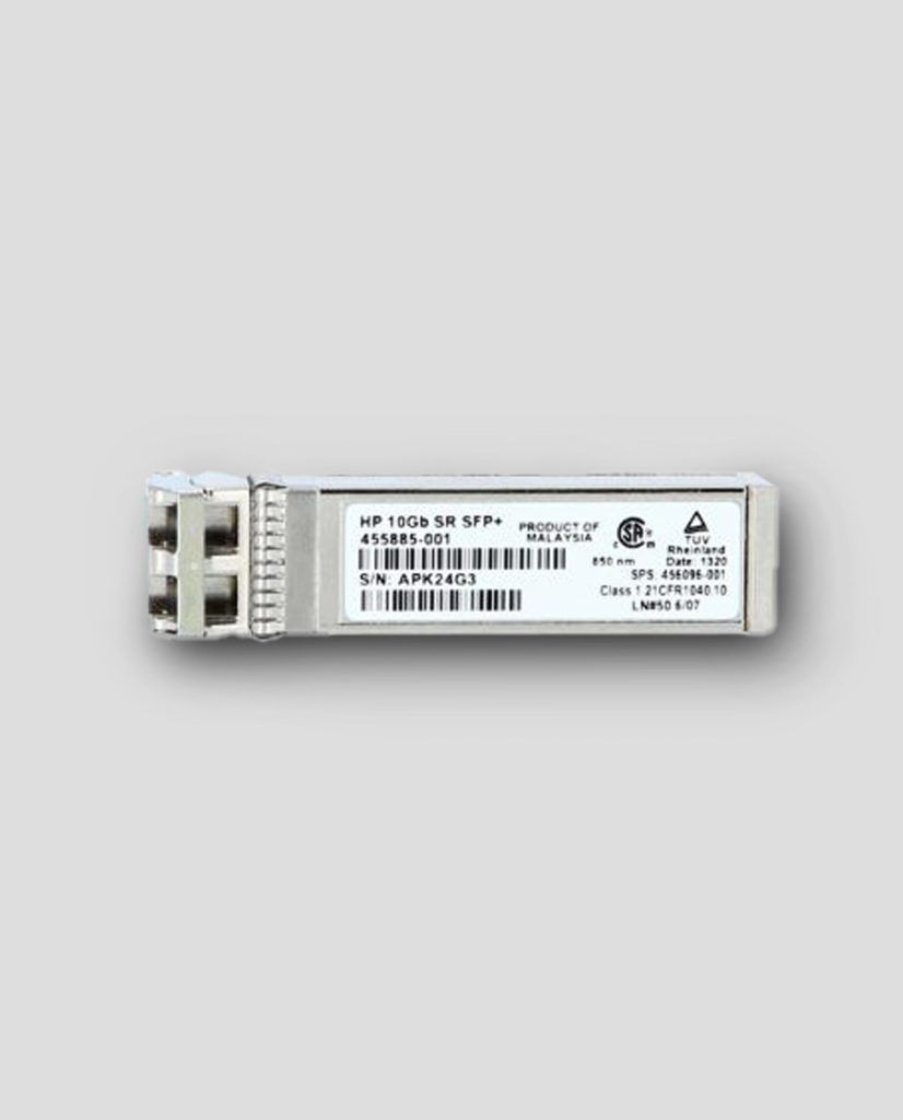 HPE Blade System c-Class 10Gb SFP+ SR Transceiver ماژول فیبر نوری ۱۰ گیگ HP